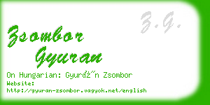 zsombor gyuran business card